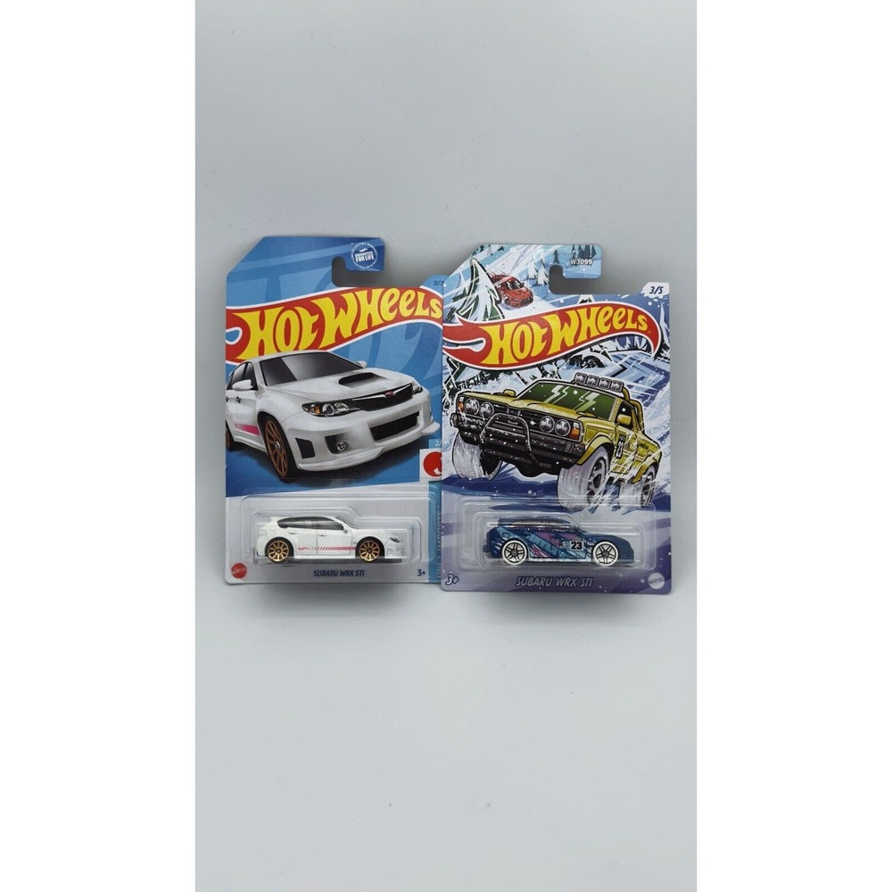 HOT WHEELS Subaru WRX STi White J-Imports, Christmas Edition